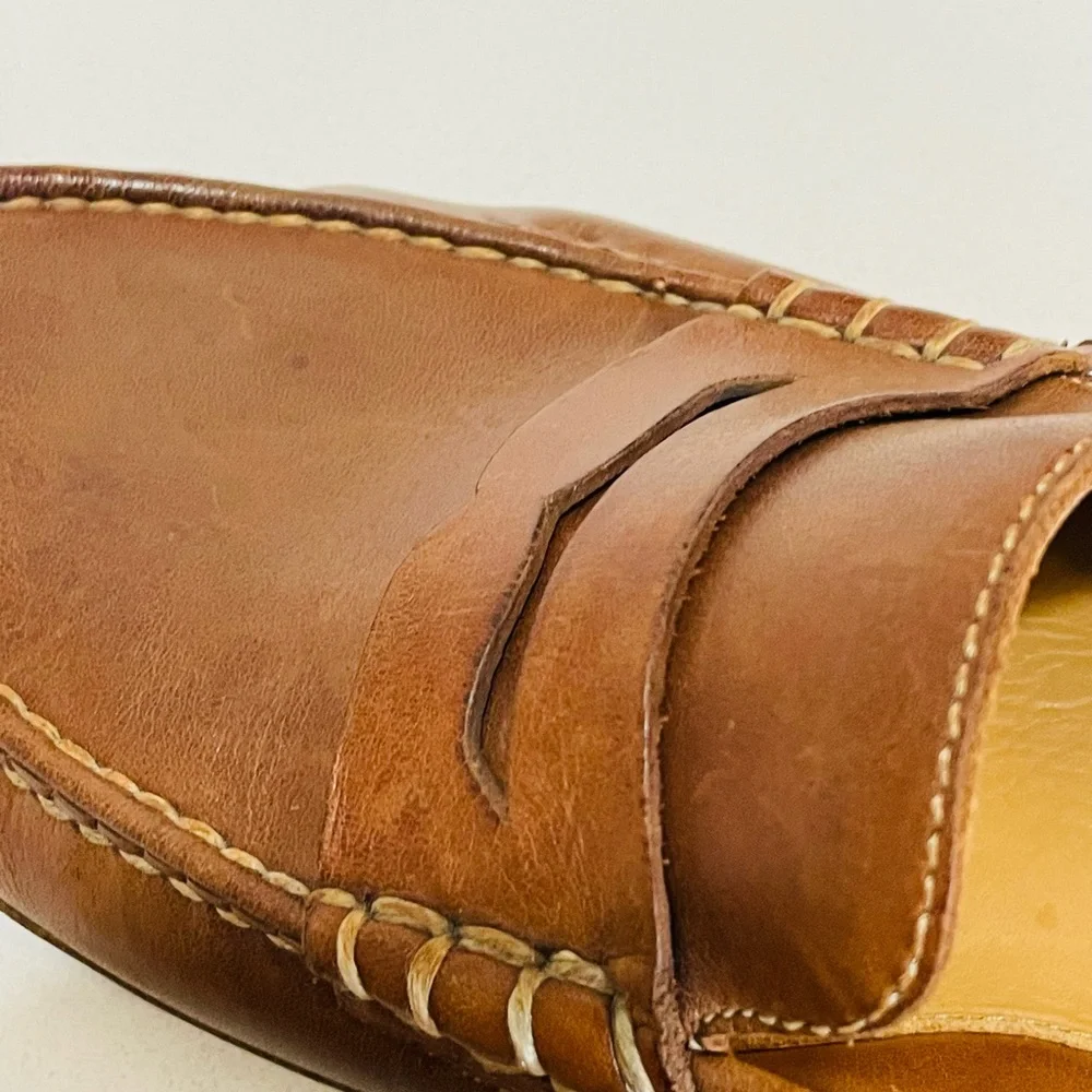 Cole Haan British Tan Leather Driving Loafers